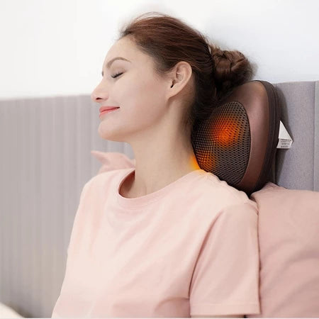 Massageador Almofada Eletrico Neck Massage Pillow Lombar Shiatsu Veicular