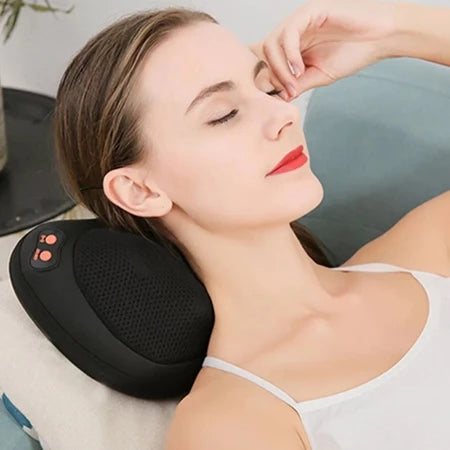 Massageador Almofada Eletrico Neck Massage Pillow Lombar Shiatsu Veicular